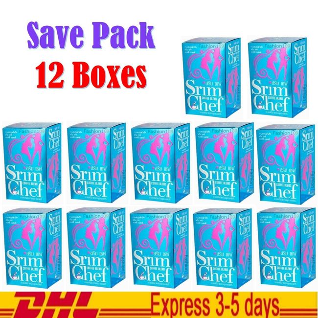 12x Original Srim Chef Coffee Blend Collagen Dark Spots Weight Management Health