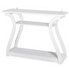 Accent Table Console Table Porch Side Table Curved Hallway Living Room White