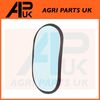 APUK 2X Oval Glass Mirror Head 310x155mm Replacement for JCB Mini Digger Backhoe Telehandler