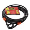 Burg-Wächter 750 500 Security Cable, Coiled Cable, 500 cm, Steel Cable, Without Lock, Black, black, 750 500