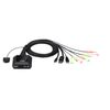 ATEN CS52DP 2-Port USB-C DP Hybrid Kabel KVM Switch