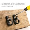 Elrswy Light Hanger Hooks,String Light Hooks,Screw-in Hooks for Hanging String Lights and Wire,Plants,Wind Chimes,Plastic,Black,20 Pack