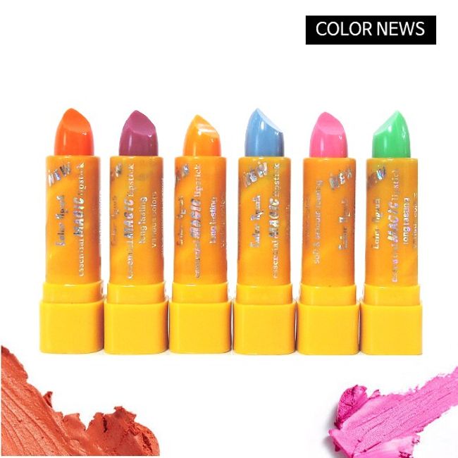 All 6 color news reverse lipsticks!!! Magic Lipstick - Free Shipping