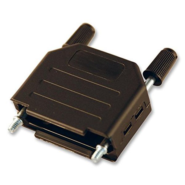 BACKSHELL, Plastic, Vertical, BLK, 15WAY | Components D SUB BACKSHELLS CONNECTORS, 1 X Qty - MC-DPPK15-K