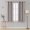 Thermal Thick Blackout Curtains Ring top Eyelet Pair Energy Saving (Silver, 66 * 54)