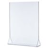 Thunder Group PLMH004 8-1/2" x 11" Standard Table Card Holder Clear