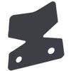 Towbar bumper protector plate, Tow ball, BLACK, Bolt on, Bracket, Bump, Trailer