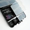 Pack of 2 Bait Box Fishing Tackle Box Fishing Bait Box with Adjustable Single Compartments Suitable as a Fishing Gift