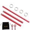 EXREIZST Adjustable Expandable Red Spreader Bar Sports Aid Training System Set (Red)