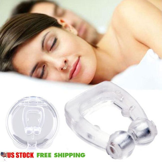 Mini Anti Snoring Sleeping Aid Silicone Magnetic Stop Snoring Nose Clip