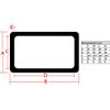 BORED? PARACORD! Solid Stainless Steel Metal Square Ring - Size Medium - 10 Pack