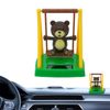 Solar Powered SWINGING TEDDY BEAR Sunlight Dancing TOY Bobble Head GIFT & PRIZE