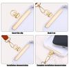 Phone Tether Tab, Ultra-Thin Phone Strap Patch 360° Rotatable Phone Patch for Lanyard Universal Strap Tether Tab for Cell Phone (Gold)