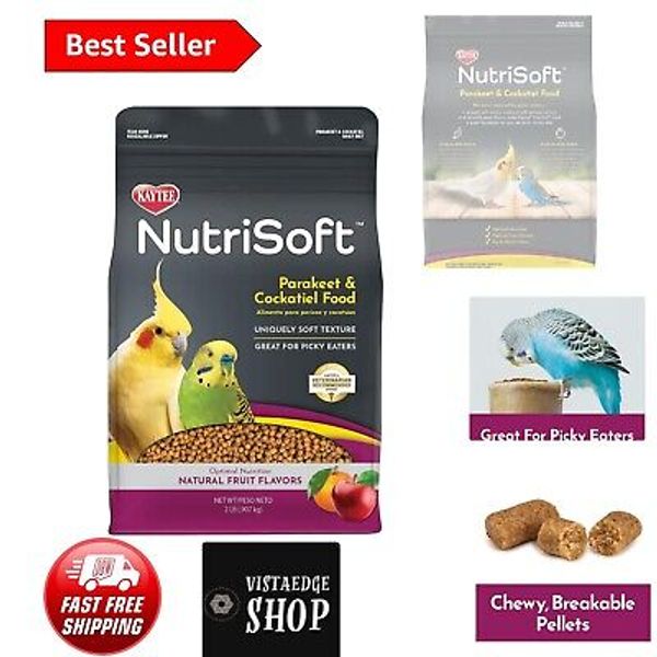 Gourmet Parakeet & Cockatiel Food 2lb - Soft Texture and Nutritional Benefits