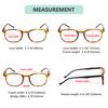 Eyekepper 5-Pack Spring Hinges 80's Classic Reading Glasses Amber +3.50
