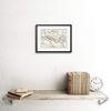 Wee Blue Coo Map Antique Spruner Persian Empire Framed Wall Art Print