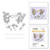 Spellbinders Tea for Two Cling Rubber Stamp from The Spring Collection House-Mouse Designs, RED, ONE
