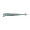 Wrought Iron Black Door Hinge Heart Diamond Etch Pintle Strap Design