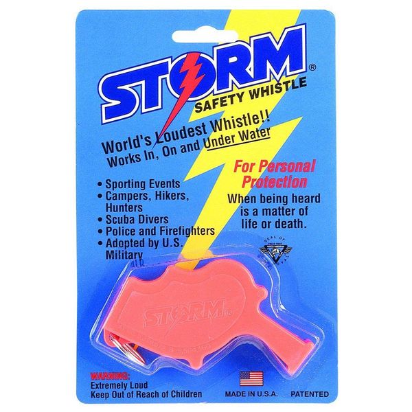 Storm Safety Whistle - Black