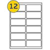 LABELS4U 50 Sheets A4, 12 Labels per Sheet, Size 99 x 42.3mm (600 Labels)