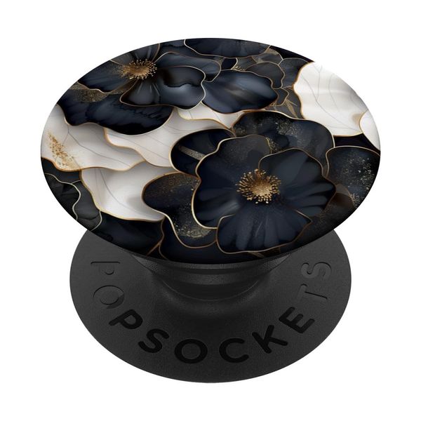 Dark Blooms and Highlights - Floral Design PopSockets Klebender PopGrip