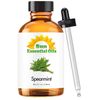 Sun Organic Spearmint Essential Oil 4 Fluid Ounces for Diffuser, Spearmint Aromatherapy and Candles