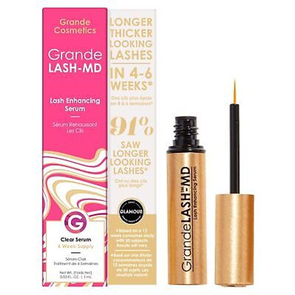 Grande Cosmetics GrandeLASH-MD Lash Enhancing Serum 1mL, 6-week starter supply