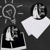 Corpse Bride Logo and Silhouette Refrigerator Fridge Locker Vinyl Circle Magnet Set