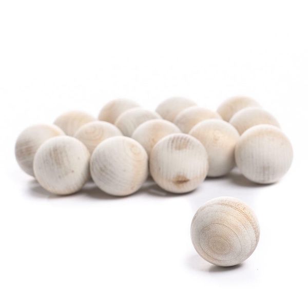 Unfinished Wood Balls | 48 Pieces