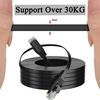 Black Cat6 Ethernet Cable - 50m Extra Long Slim Network Gigabit 250Mhz LAN Patch Cable for Modem Router