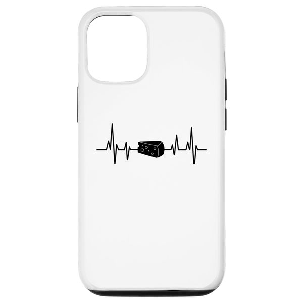 iPhone 12/12 Pro Heartbeat ECG Cheese Slice Cheesemaking Cheesemaker Fromager Case