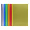 A4 Clip Bar Files Slide Binder Side Bound Clipbar Folder, Ideal for Collage Students Office Work Document Report Project Presentation (Assorted Colours / 20 Pcs)