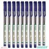 HAUSER Eon 10 x 0.7mm BLUE Smooth Ballpoint Pens Triangular Grip Simply Perfect