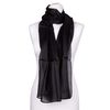 Tinitex Silk Scarf 180 x 45 cm Black, black