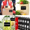 2" x 3" Black Rectangle Color Coding Labels - Square Color-Code Stickers Permanent Adhesive, Write-On Surface - 250 Labels/per Roll