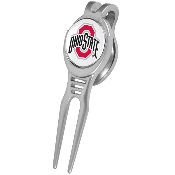 LinksWalker Ohio State Buckeyes - Kool Divot Repair Tool with Magnetic Golf Ball Marker