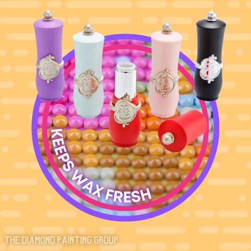 Diamond Painting Lipstick Wax for use with Diamond Painting Drill Pens (Red)