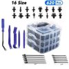 650 Auto Trim Removal Tool Kit Car Panel Door Dashboard Fastener Remover Pry Set