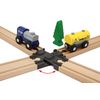 Locorico- Wooden Train Crossing (4 Ways Rotating)
