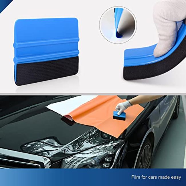 Car Wrapping Vinyl Tool Kit Window Film Tint Tools Set with Car Wrap Edge  Trimming Squeegee, Vinyl Squeegee, Utility Knife Blade