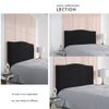 Turlte WINS Extendable Headboard Cover Dustproof Solid Cover Bedroom Decoration Black