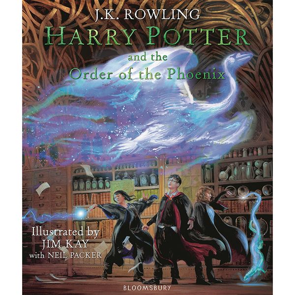 【现货】【翰德图书】Harry Potter and the Order of the Phoenix:Illustrated Edition 5哈利·波特与凤凰社:彩绘版 图书籍进口正版