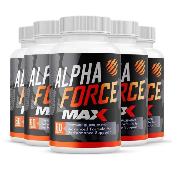 (5 Pack) Alpha Force MAX For Men ED, AlphaForce (300 Capsules)