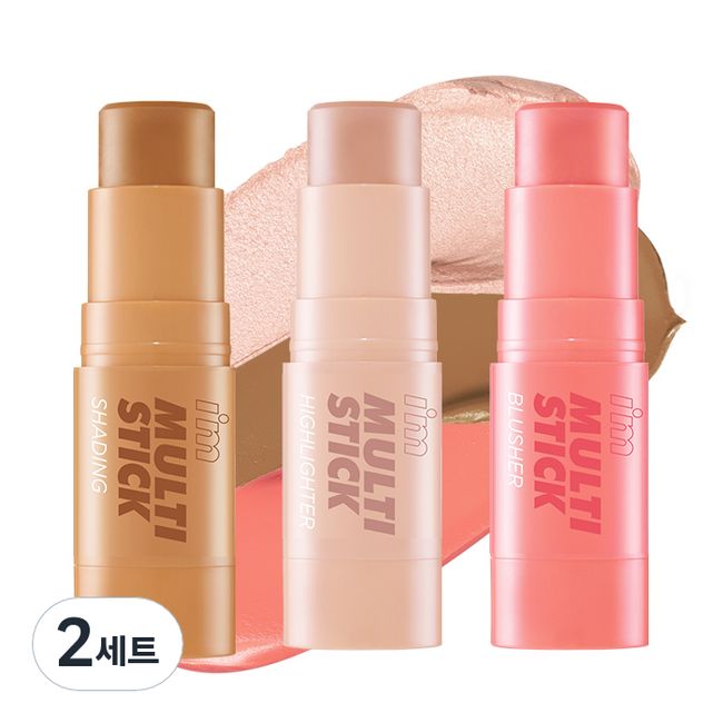 I'M MEME Multi Stick 3 Second Fullme Cool Tone Shading 7g + Blusher 7g + Highlighter 7g Set