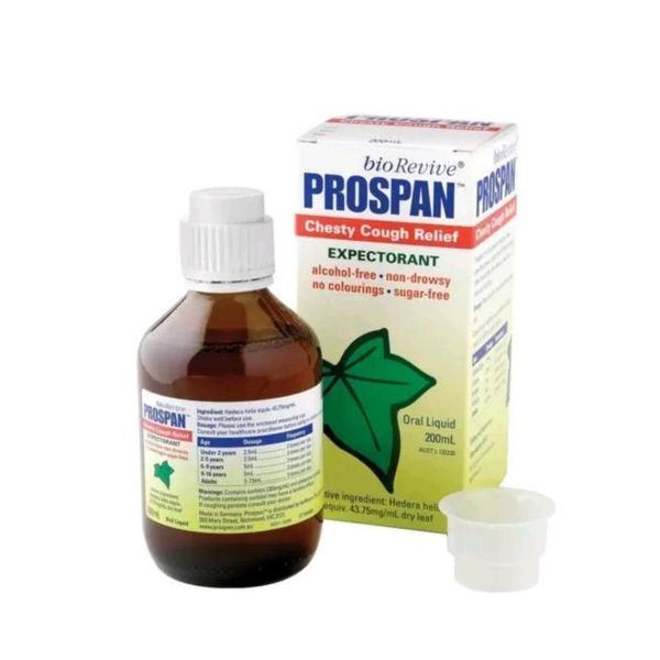 Prospan Cough Syrup - 200ml CHESTY Cough Relief & Mucus Relief