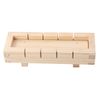 DOITOOL Sushi Making Kit Wooden Rectangular Sushi Press Mold Maker Rice Maker Machine Mold Oshizushi Mold Box Kitchen Sushi Tool