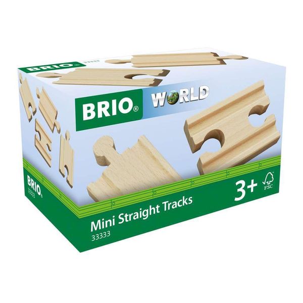 BRIO World Railway Track - Mini Straights Age 3+