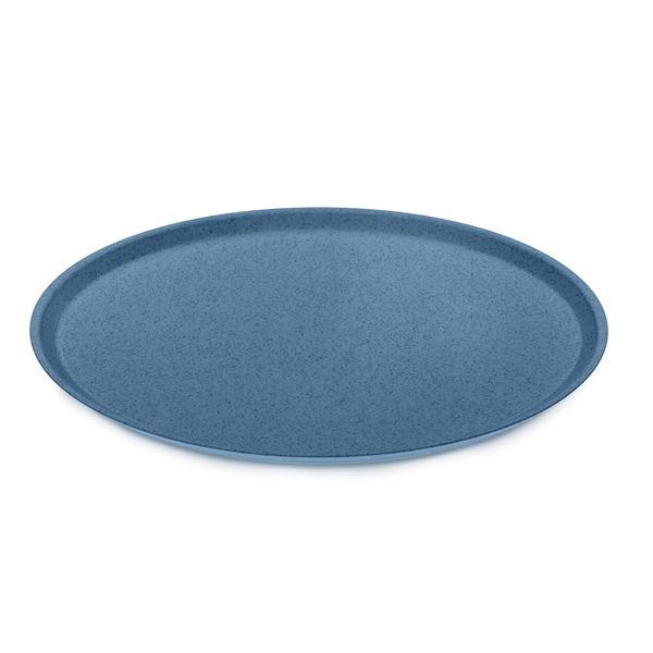 Koziol Plastic Plates 10.0 Inch Dish Dish Round Light Plastic Outdoor Dishwasher Safe Microwave Safe 100% Recyclable Ecology Heat Resistant Koziol CONNECT Deep Blue