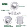 Keadic 100Pcs Aluminum Rivet Nut Metric Flat Head Threaded Insert Nutsert Kit - M6