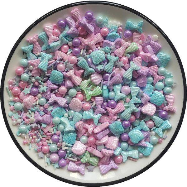 Ocean Mermaid Candy Sprinkles | Starfish Dessert Sprinkle| Shell Cake Cupcake Toppers | Pearl Cookie Decorations | Sweet Personalities Candy Sprinkles for Cake Decorating